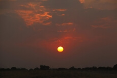 sunset in rajasthan 