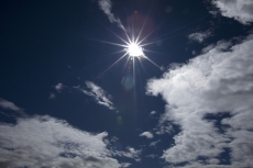 sunlight surrounded by clouds