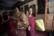 man with traditional mask 