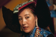 woman in traditional ladakhi wear