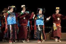 local people at the festival in ladakh