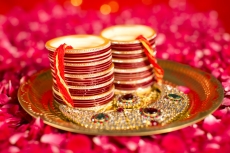 chuda and necklace in pooja thaali