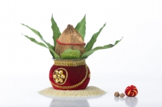 decorative kalash with moli