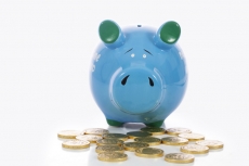piggy bank with gold coins