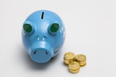 piggy bank with gold coins