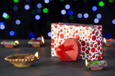 diwali diya and gifts