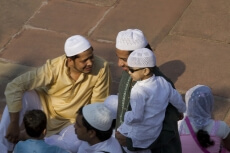 men during eid celebrations