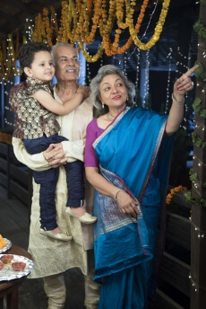 grandparents with their grandson