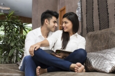 couple looking at each other