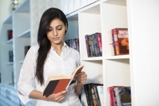 girl reading book