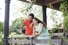 couple having leisure time outdoors