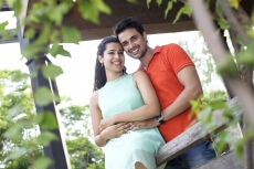couple enjoying each others company in the balcony
