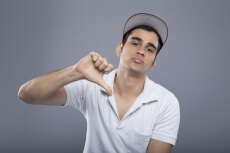 man doing thumbs up 