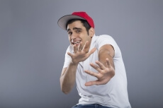 boy looking scared 