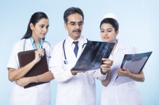 doctors checking reports 