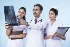 doctors verifying x ray report