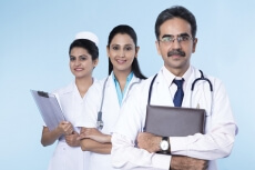 team of professional doctors 