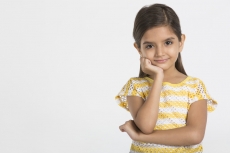 girl kid smiling and posing 