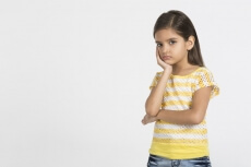 baby girl feeling sad 