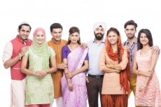people from all religions standing together