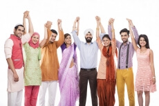 indians holding hands
