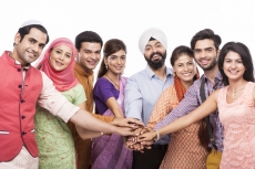 people from all religions standing together