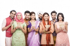 people from all religions with cash