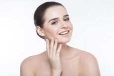 perfect skin of a beautiful girl