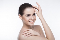 girl flaunting her smooth skin