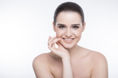 girl flaunting her perfect skin