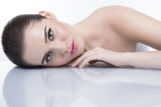 beautiful young girl ready for spa