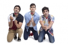 three friends proposing