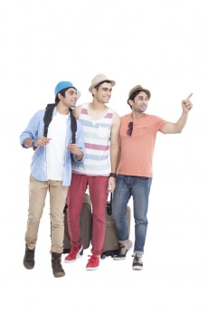 group of friends travelling