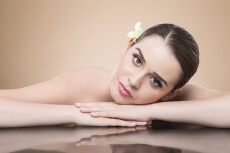 girl with beautiful skin
