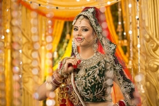 beautiful indian bride posing 