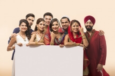indians with a message board