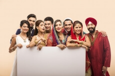 indians with a message board