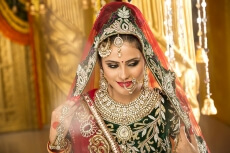 beautiful indian bride posing 