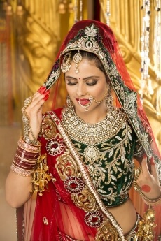 beautiful indian bride posing 