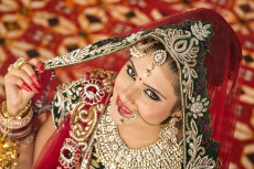 indian bride posing 