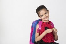 cute girl carrying bag smiling and posing