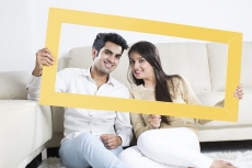 couple in frame