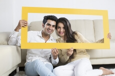 couple in frame