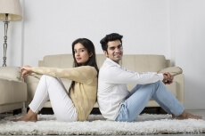 couple having leisure time at home 