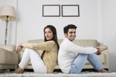 couple having leisure time at home 