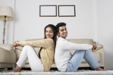 couple having leisure time at home 