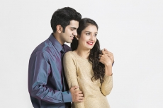 portrait of a young couple posing 