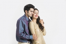 portrait of a young couple posing 