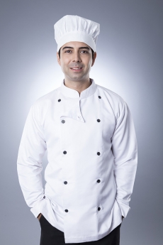 chef with hands in pockets 