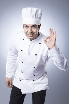 chef smiling and posing 